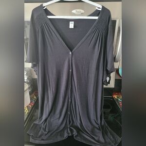 Old Navy Women's Dark Button-Down Blouse